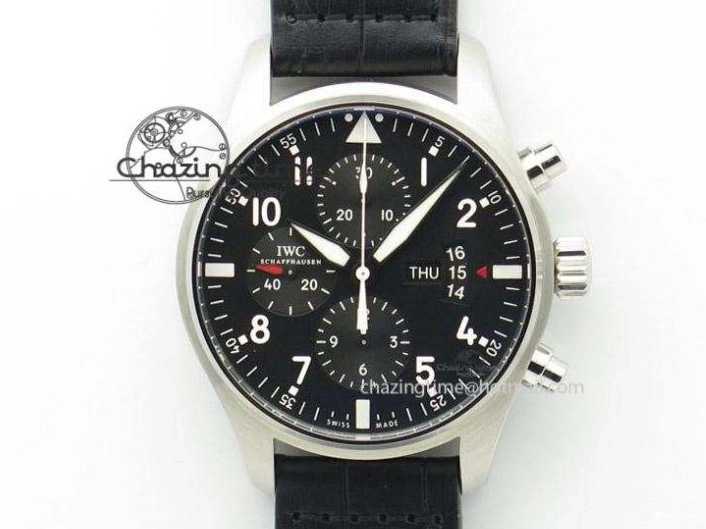 MIROTIME 0331 Pilot Mark XX IW328201 ZF 1:1 Best Edition Black Dial on Black Leather Strap A Affordable 7028